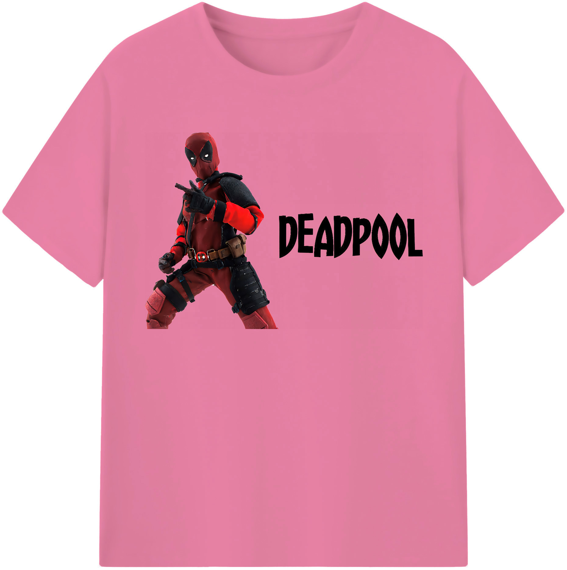 （画像用） Deadpool デッドプール 綿100％半袖Tシャツ（フロントプリント）